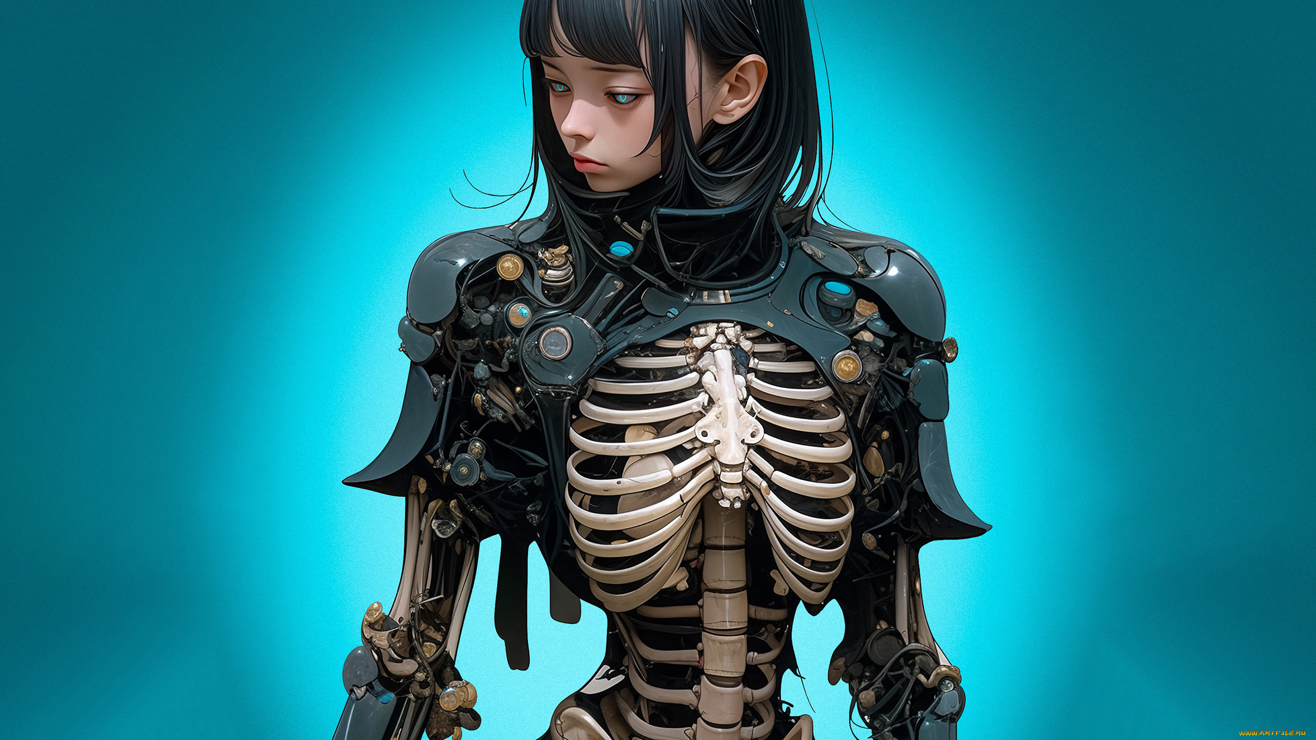 Скелет механизма. Девушка киборг. Скелет киборга. Робот киборг. Девушка киборг обои.